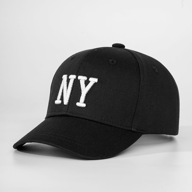 Cotton Baseball Cap With Embroidered Letters For Casual Wear And Sun Protection