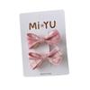 2pcs/set Sweet Plaid Kids Girl Hair Clip Korean Fashion Retro Cute Bow Children's Hair Pin Kawaii Hair Accessories Headwear