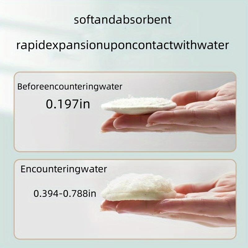 Natural Loofah Facial Sponge Pad | High-Quality Exfoliating Face Scrubber for & Sensitive Light Beige | Reusable Vegan Skincare Tool
