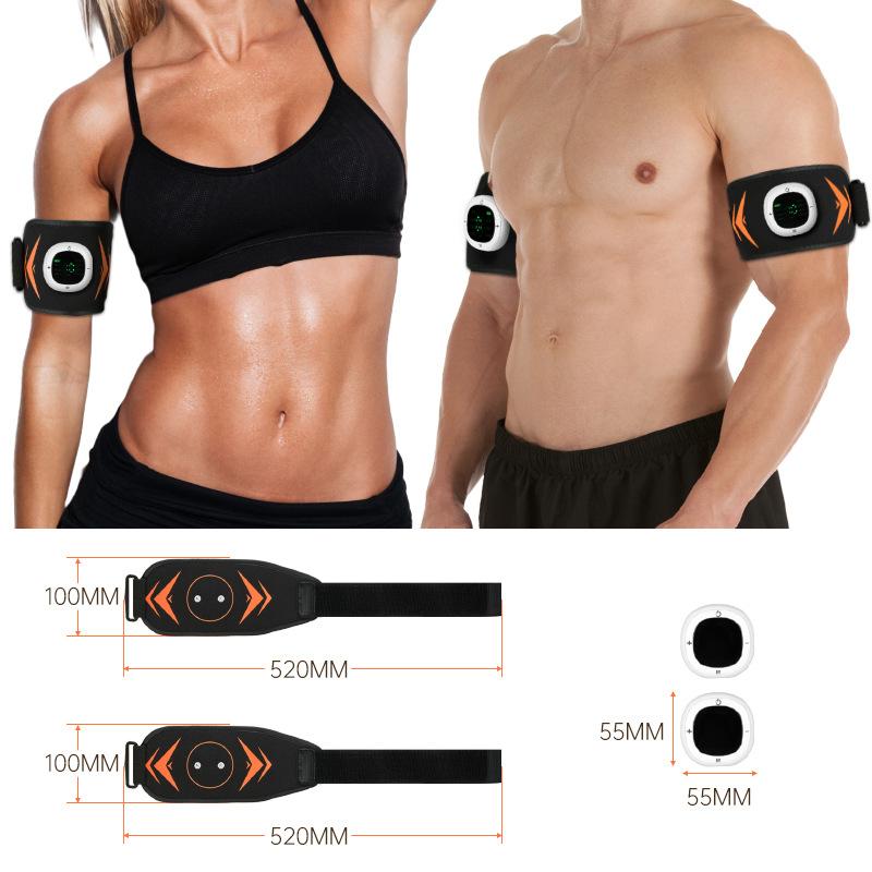 Abdominal Toning Belt Abs Trainer Waist Muscle Toner Abdominal Massager Home Workout Fitness Equipment USB Recharge