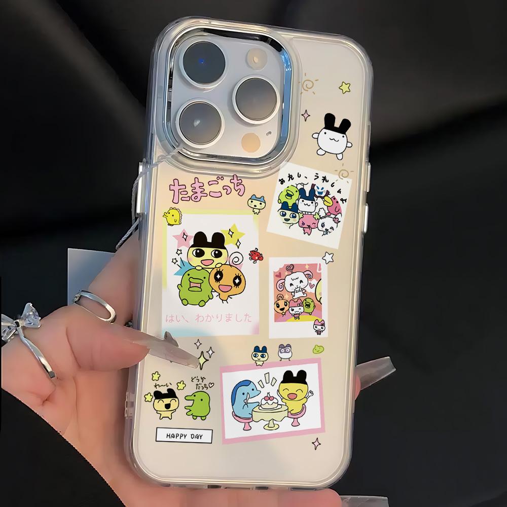 Cute Cartoon Role Tamagotchi Dog Phone Case For Samsung Galaxy A73 A16 A35 A55 A25 A15 A56 A54 A36 A34 A24 A26 4G 5G Soft Cover