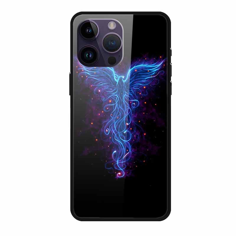 Glass Back Cover For iphone 16 Pro Max Phone Case Soft Bumper Hard Tempered Glass Case For iphone 15 Pro Max Case Funda Shell