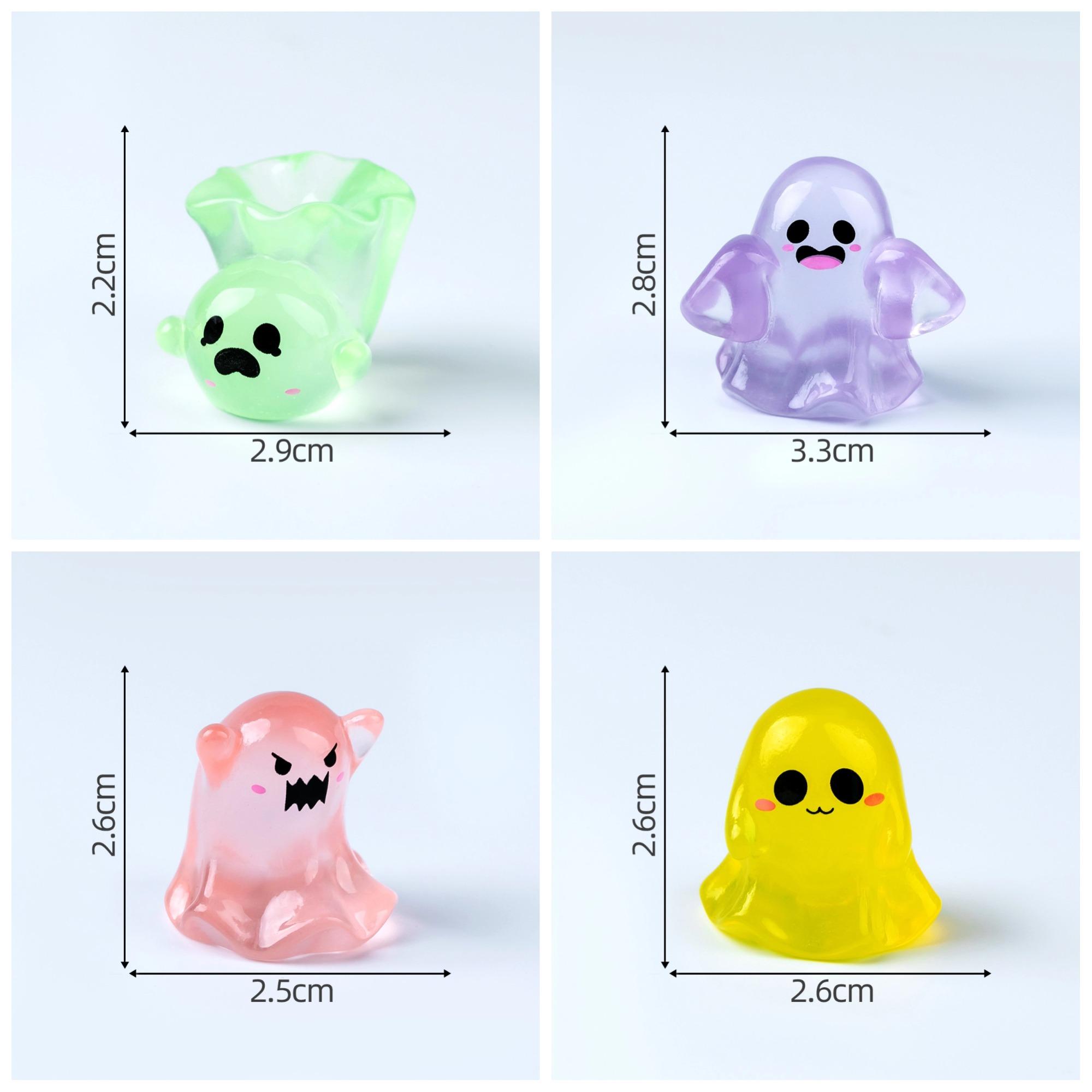 

Японские каваий Автоаксессуары Интерьер, Хэллоуин Светящийся Призрак Декор для Приборной Панели Автомобиля - Милый DIY Декор для Стола и Дома