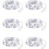 Minetom 6 Pack Battery Operated LED Fairy Lights for Christmas Decor
