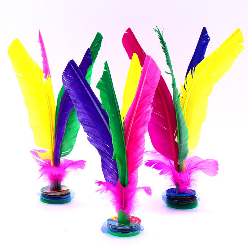 High-Quality Colorful Jianzi for Students and Children – Durable, Non-Shedding Feather Shuttlecock