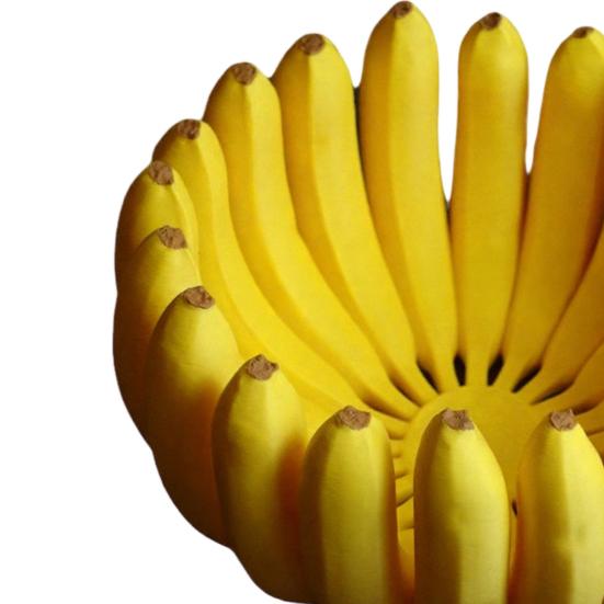 3D Printed Banana Shape Fruit Bowl Funny Decorative Fruit Plate Desktop Key Bowl for Home Kitchen Dining Room