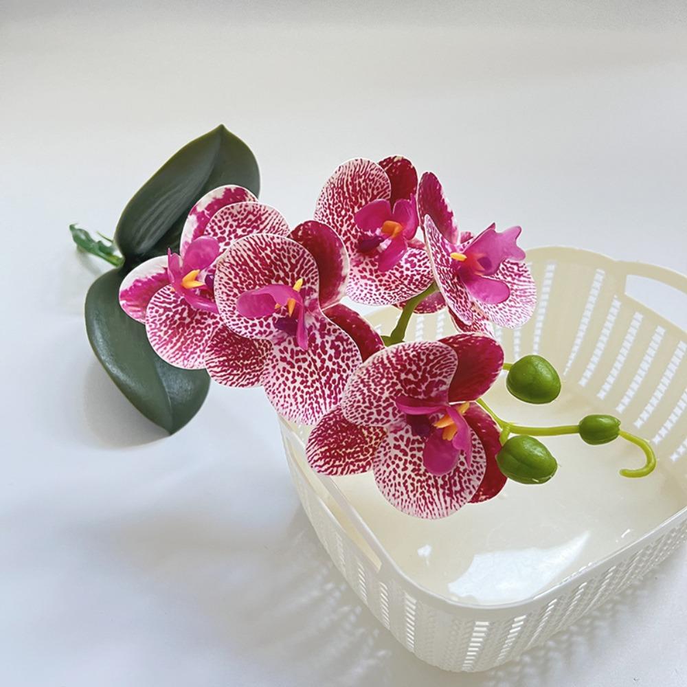 37cm Simulated Artificial Butterfly Orchid Bouquet 3D Fake Flowers Home Room Decor