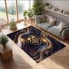 Leeds United Voetbal Print Kristalfluweel Tapijt, Comfortabel Waterabsorberend Antislip Binnen Vloerkleed