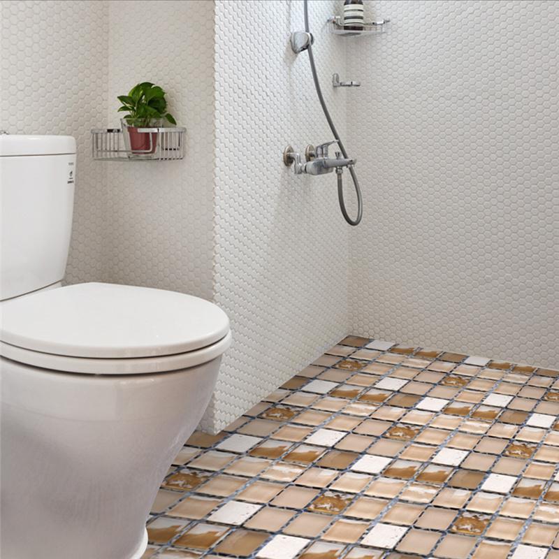 10cm*10cm/10 Bucăți Mozaic 3D Autocolante de Perete Autocolante Gros Tapet Impermeabil Autocolante de Podea DIY Decor Acasă Bucătărie Baie