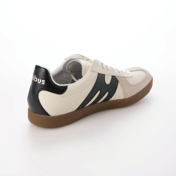 Mobus Men's Genuine Leather Casual Walking Shoes with Built-in Functional Insole, Current Model MUNCHEN (CREAM/BLACK, 26-point, 5-centimeter measureme