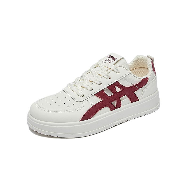 Summer White Shoes New Style of Female Students Hollow Breathable Thick Sole Height-enhancing Casual Shoes