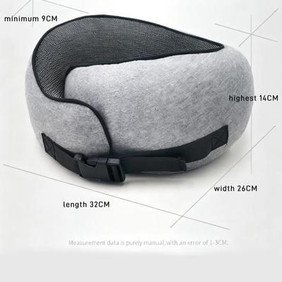 Memory Foam U-shaped Pillow, Foldable Neck Pillow for Travel, Airplane Trips, Nap, Cervical Neck Support Pillow