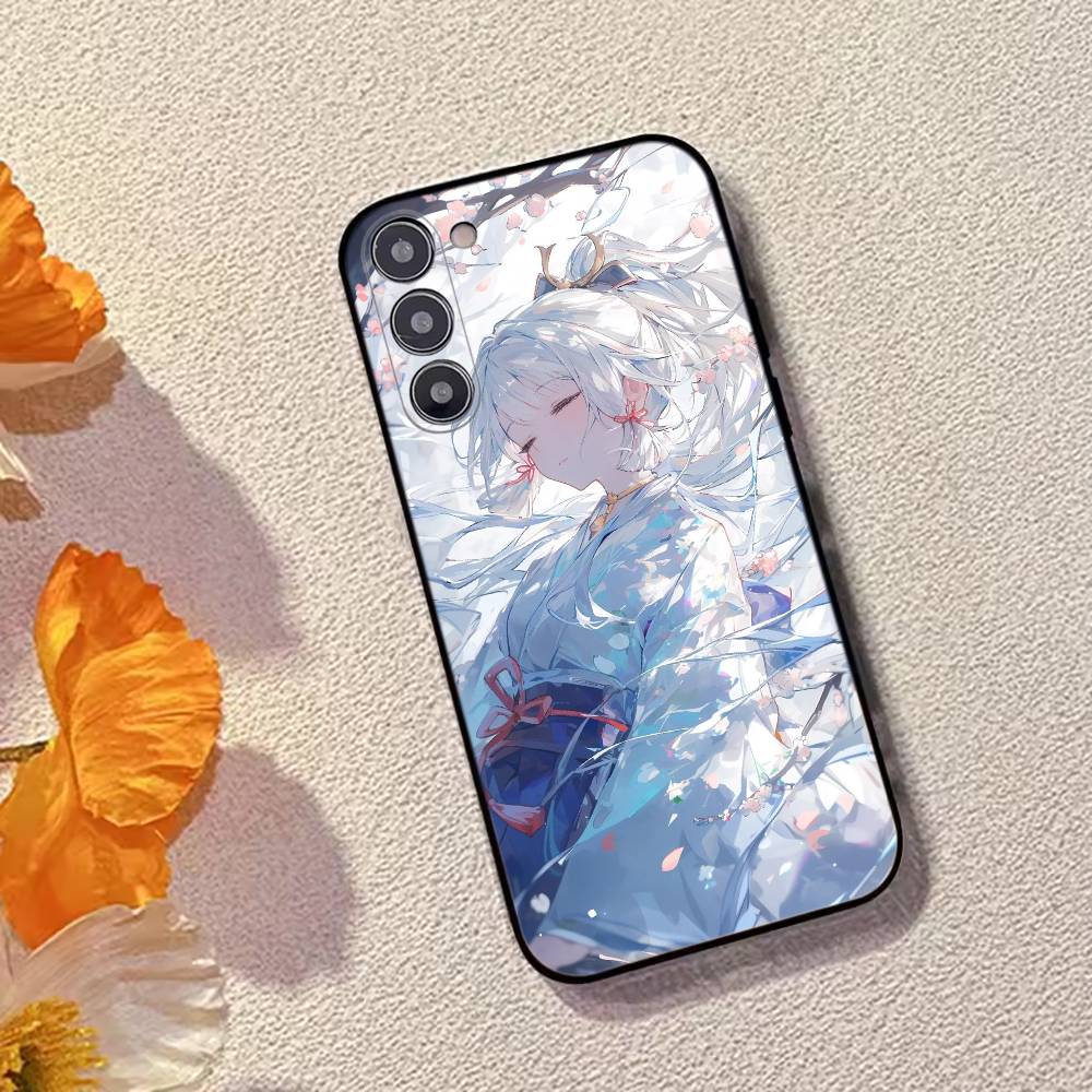 Genshin Impact K-Kamisato A-Ayaka Phone Case Silicone Soft For Samsung Galaxy A73,A72,A71,A70,A53,A52,A51