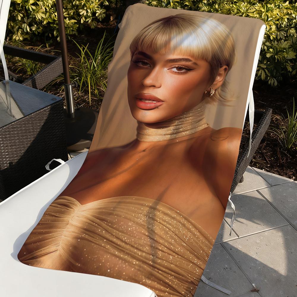 Argentine Singer TINI Beach Towel For Beaches Yoga Studios Gyms Hot Springs Swimming Pools And Picnics