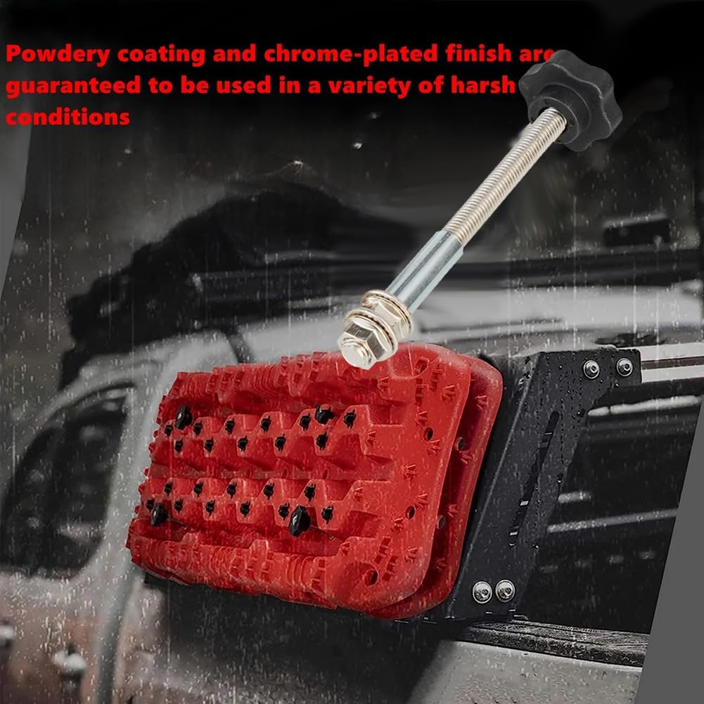 DEVCOVE Universal Car Recovery Board Mounting Pin Base Plate Kit Easy Installation Escape Board Mount Safety Traction Board