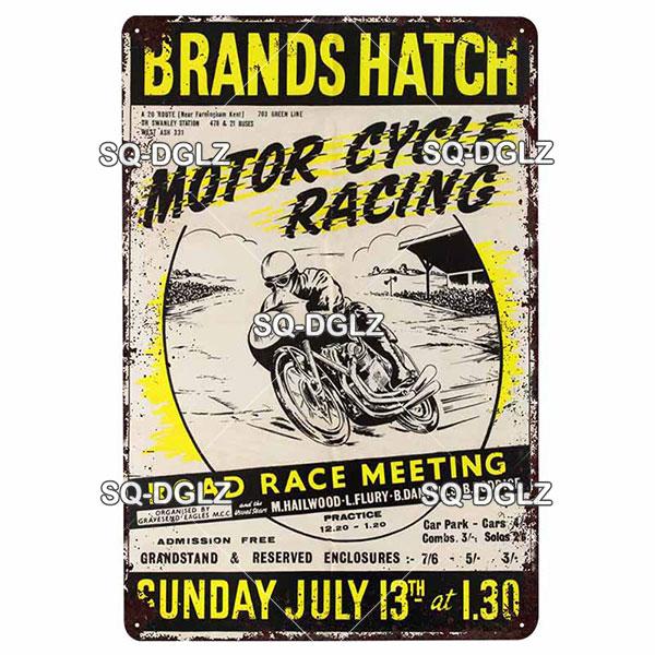 Motorcycles Metal Sign Vintage Plaque Metal Poster Tin Sign Wall Decoration Bar Pub Decor For Garage Racing Car Poster