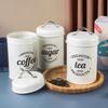 3 Pcs Metal Storage Canister Set Storage Jar Reusable Coffee Tea Sugar Tins High-capacity Sealed Candy Cookie Jar
