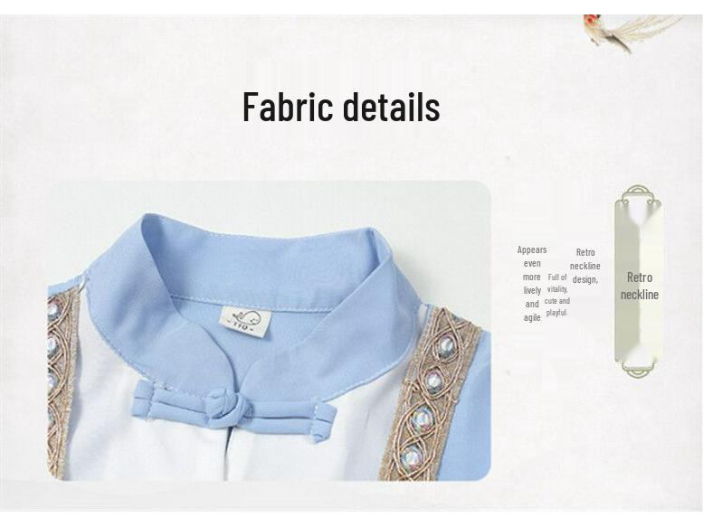 Autumn Miao Ethnic Costume for Boys & Girls Tang Suit Hanfu Dress