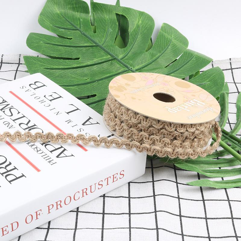 Zakka Handmade Hemp Rope, Pure Hemp Woven Decoration, Natural Jute Retro Mori Rope