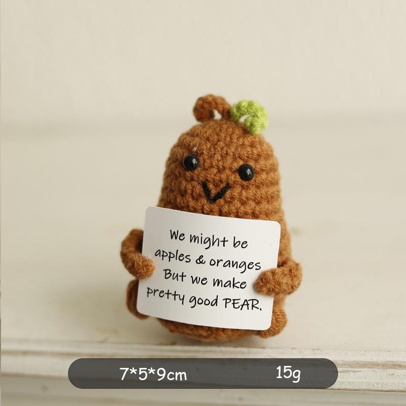 Positive Energy Handmade Crochet Potato Cucumber Doll