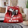 Practice Martial Arts Customize Your Name Blanket Warm Comfortable Soft Blanket For Chair Office Sofa Bed Sofa Office Camping Suitable For Gifting