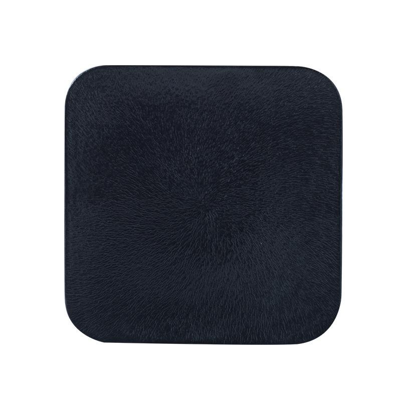 Japanese Frosted Stone Pattern Ceramic Flat Plate High-End Square Plate Steak Plate Home Western Plate Restaurant Dessert Tray