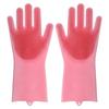 Silicone Rubber Dishwashing Gloves for Household Kitchen Cleaning