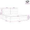 Storage Bed with Mattress Dark Grey 200 x 200 cm Velvet