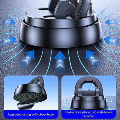 360 Degree Rotatable Car Phone Mount Dashboard Holder Silicone Sticking Non-Slip Holder Phone Suction Base Mobile Dashboard M0T0