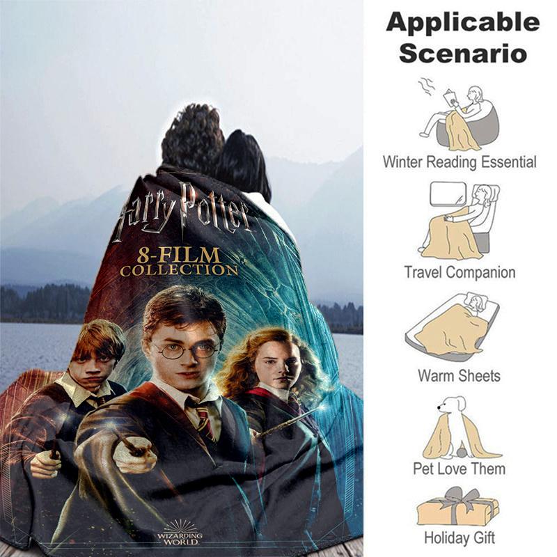 Harry Potter: The Complete 8-Film CollectionPrint Blanket, Soft Blanket For Sofa Office Bed And Travelling Daughter Birthday Gift esj269