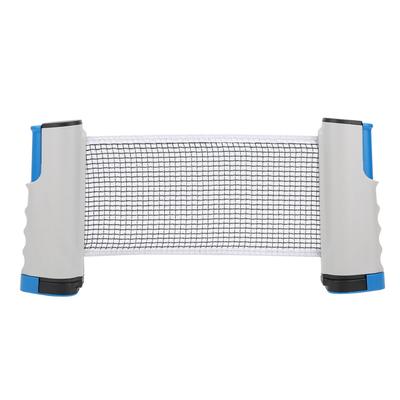 Rete Retrattile da Ping Pong Portatile Telescopica Griglia da Allenamento Set Racchetta Blu Grigio