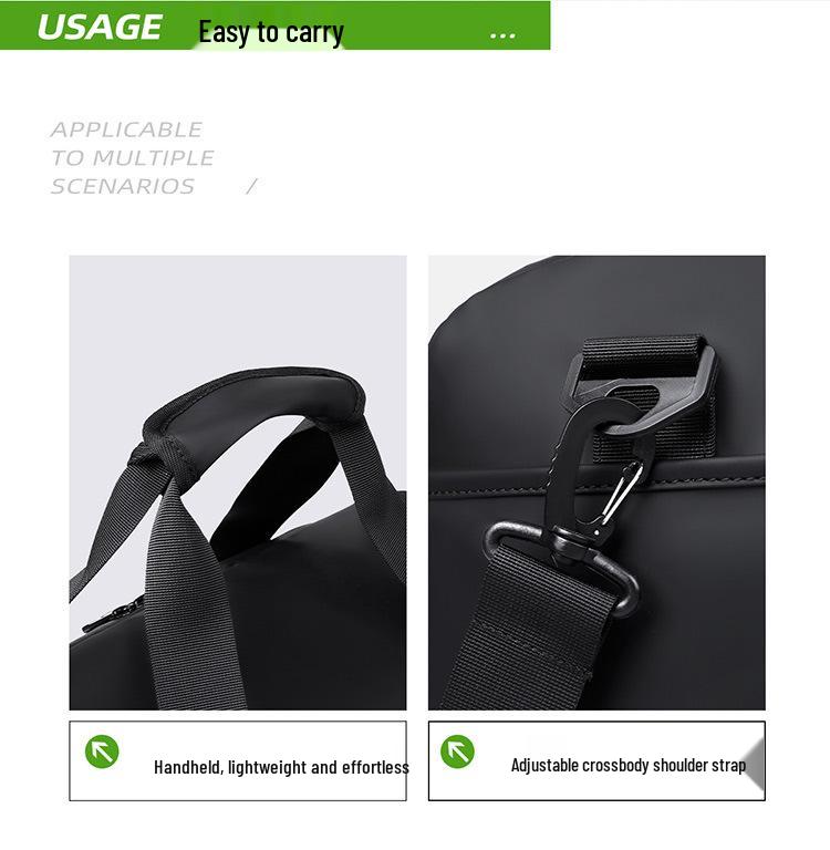 Unisex Rese- & Sportväska, Stor Kapacitet med Torr-Våt Separation, High-End Handbagage för Kortdistans.