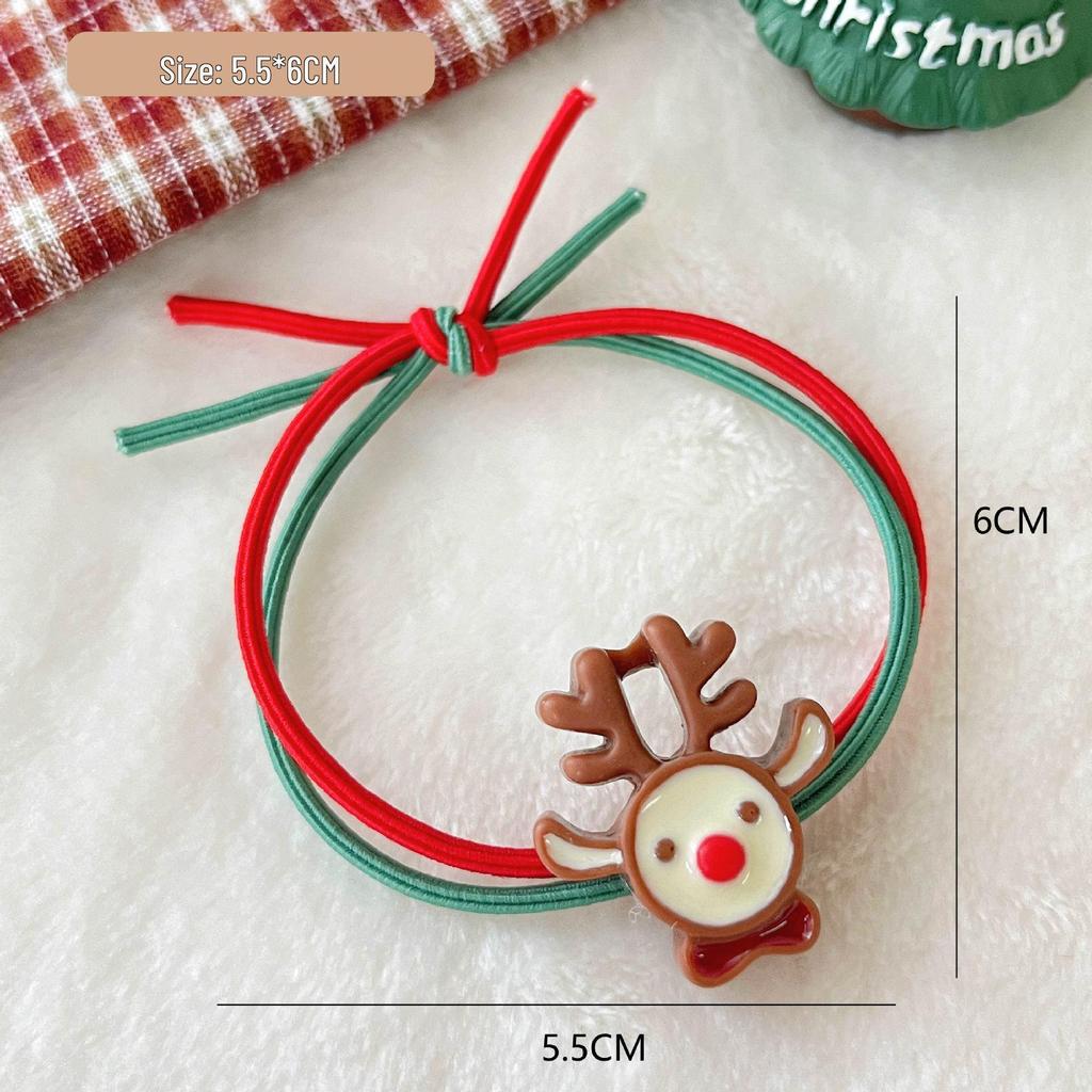 Mori Girl Style Cute Christmas Scrunchies - Small Rubber Band Hair Accessories