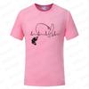 Fashion Fishing ECG T-shirt for Men Funny Design Graphic Y2k Tops Summer Short Sleeve Tees Gift for Fishing Lover Clothing