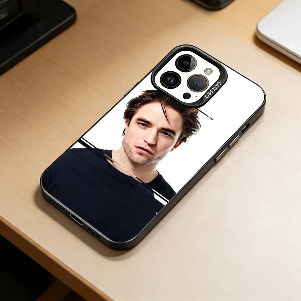 R-Robert P-Pattinson  Phone Case For iPhone 17,16,15,14,13,12,11 Plus,Pro Max,XS,Colorful Silver Black Cover