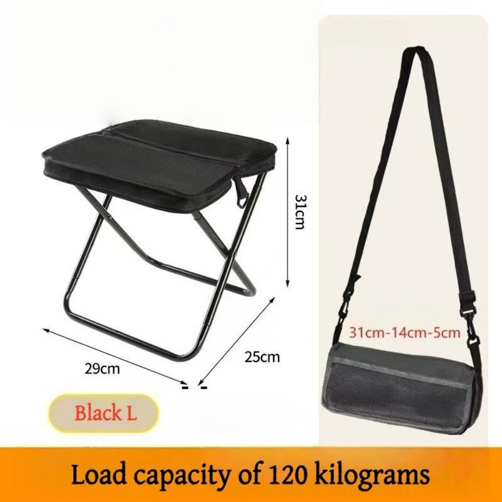 Outdoor Portable Backpack Folding Camping Chair Lightweight Carbon Steel Fishing Stool Grid Storage Travel Chair silla plegable
