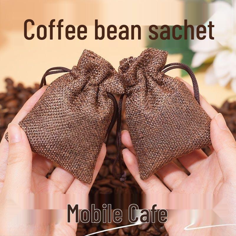 Long-Lasting Coffee Bean Scent Pouch for Car, Home, and Wardrobe