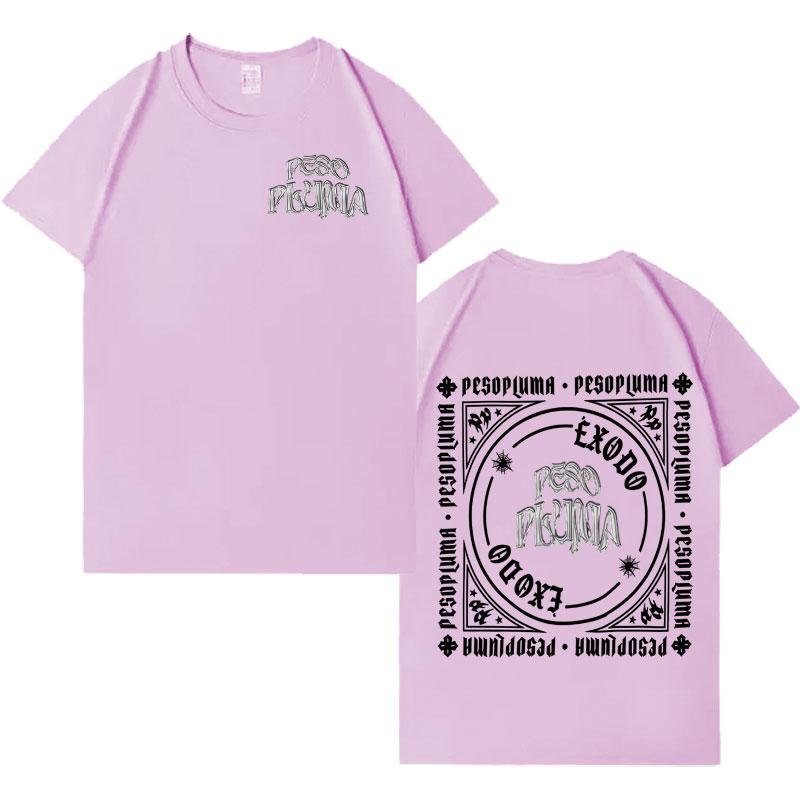 Singer Peso Pluma Fashion Double Sided Print Graphic Tshrits Men T Shirt Harajuku Oversized Short Sleeve Crewneck Gothic Clothes