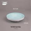 Creative Solid Color Melamine Plate – Faux Porcelain Round Tableware for Home or Hotel Use