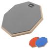 KakiKhaki Rubber Drum for Practice and Home Practice 8-inch Pad, High-Rebound, Quiet, (Gray)