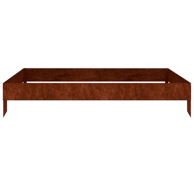 Raised Garden Bed 100 X 100 X 18.5 Cm Corten Steel