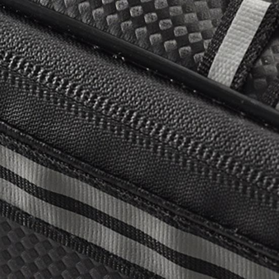 12L/15L Portable Rear Seat Bag Reflective Faux Leather Lengthen Tie Belt Bike Trunk