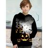 Autumn 3D Halloween Printed Hoodies Fashionable Casual Sports Long Sleeved Children's Boy Hooded Sweatshirts