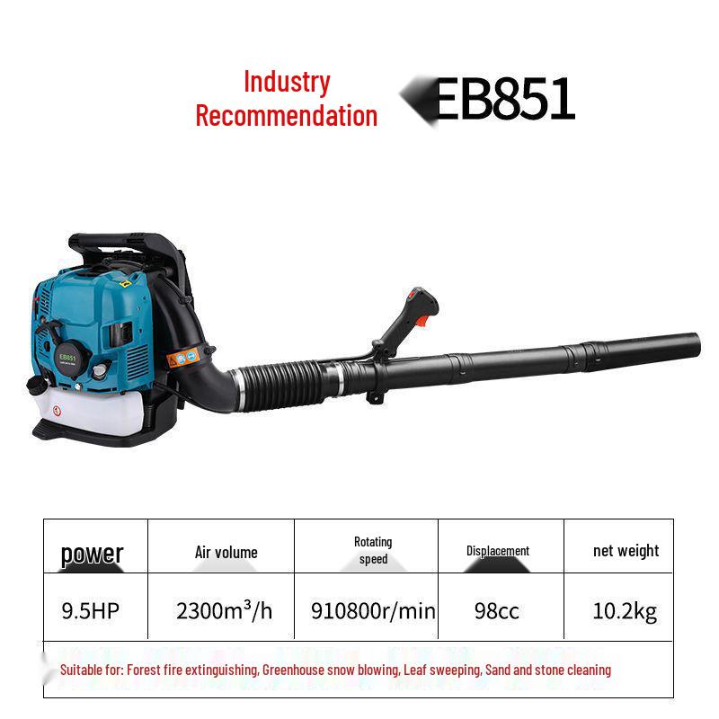 High-Power Four-Stroke Backpack Gasoline Leaf Blower and Fire Extinguisher
