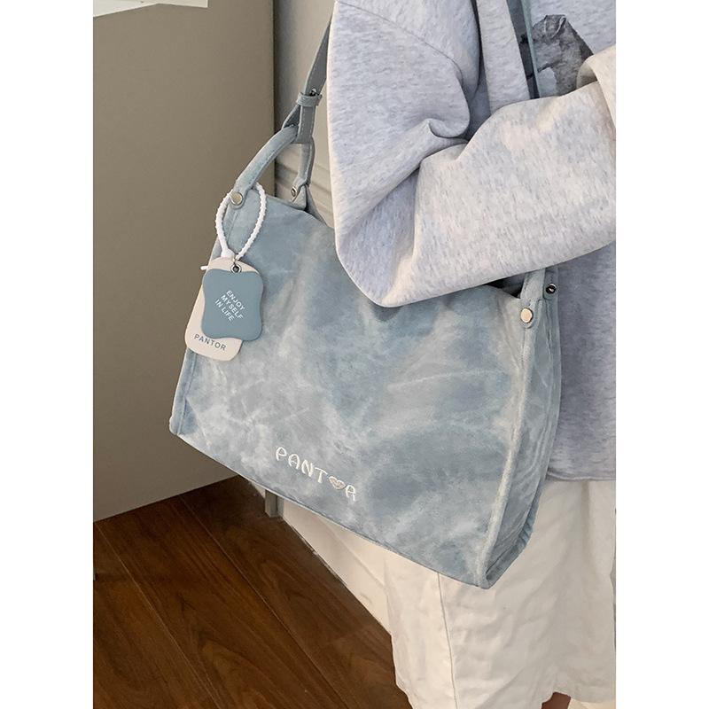 

Летняя повседневная сумка-багет большой вместимости, женская новая простая сумка-тоут, универсальная сумка через плечо