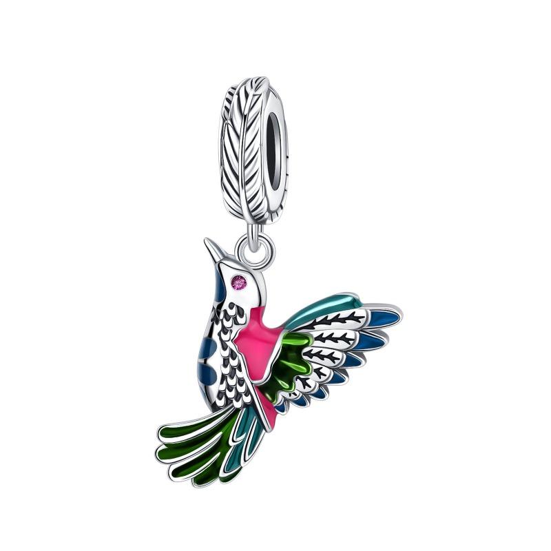 New Copper Angel Wing Charms Heart Bird Pig Pendants Fit Original Bracelets Necklaces Womens Fine Diy Jewelry Gifts