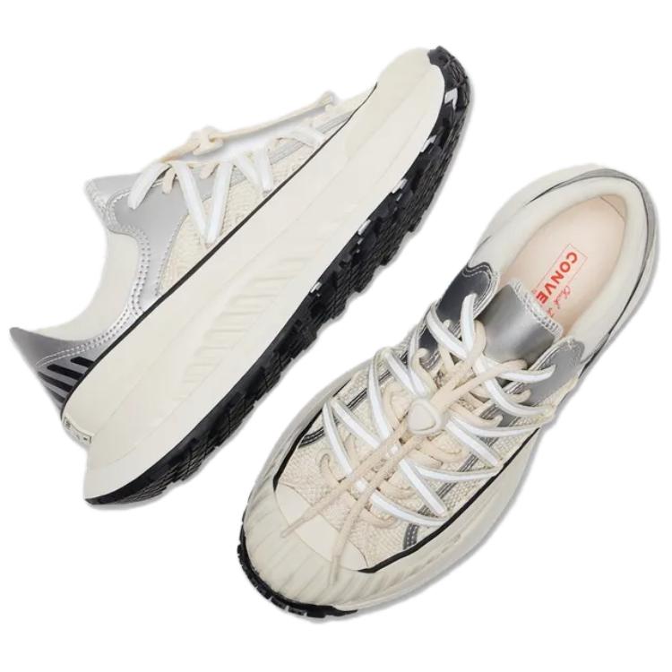 Converse Chuck 70 AT-CX Low Metallic Pack Unisex Sneakers Cream Dull-Silver Egret A15186C