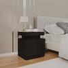Bedside Table - Maison Exclusive - Black - Engineered Wood - 45x35x52 Cm