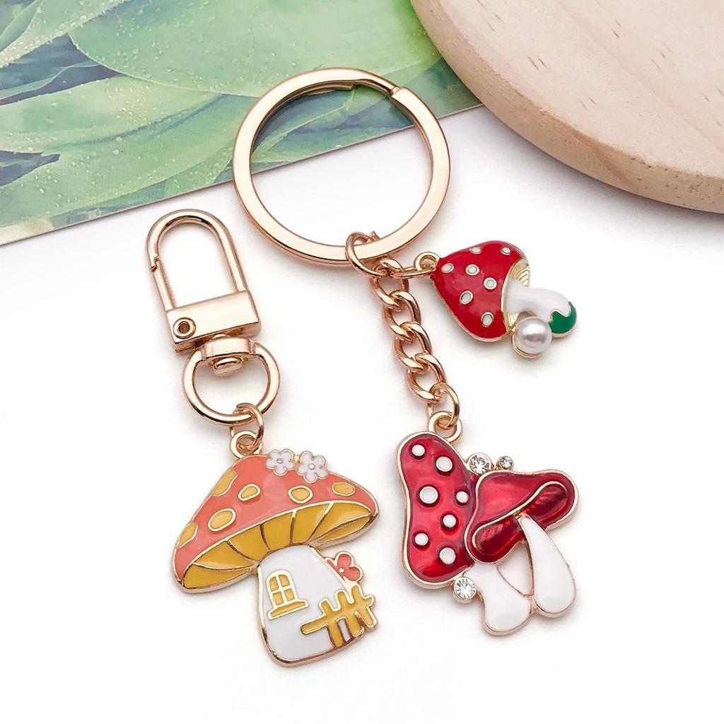 Mushroom House Oil Drop Pendant: 20 Styles for DIY Necklaces, Bracelets, Keychains & Jewelry Accessories