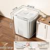 Rotatable Household Rice and Grain Storage Box: Insect & Moisture-Proof, Sealed, Compartmented Bucket